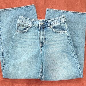Divided Blue Denim Jeans Baggy Wide Leg size 0